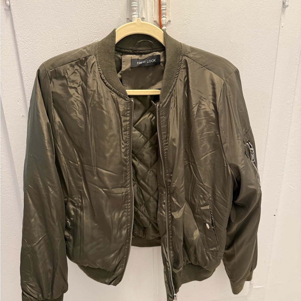New Look women’s Khaki Bomber Jacket